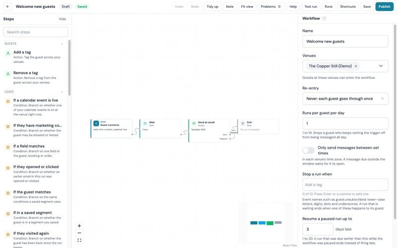 WiFi marketing workflows: a guide for pubs, cafes and hotels